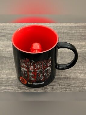 The Walking Dead AMC Zombie Black & Red Coffee Mug